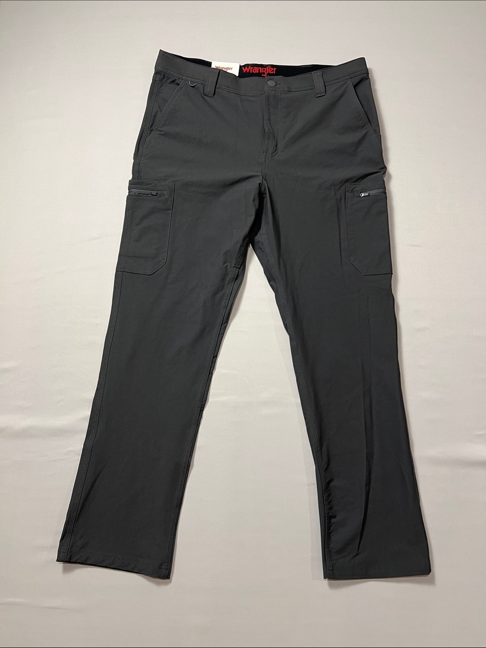 Wrangler Charcoal Stretch Cargo Pants Size 36